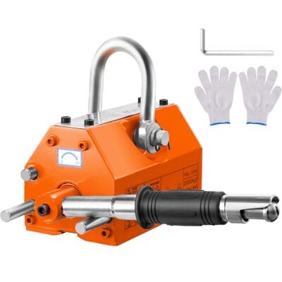 VEVOR Lasthebemagnet Kranmagnet (2000 kg Tragfähigkeit, 5000 kg Zugkraft, -40 bis 80 ℃), 14 Stk. Magnete Handgesteuertes Gabelanheben Magnetlifter Magnetheber Gelb Neodymium Lifting Magnet Werkzeug VEVOR Lasthebemagnet Kranmagnet (2000 kg Tragfähigkeit, 5000 kg Zugkraft, -40 bis 80 ℃), 14 Stk. Magnete Handgesteuertes Gabelanheben Magnetlifter Magnetheber Gelb Neodymium Lifting Magnet Werkzeug