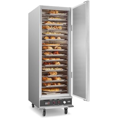 VEVOR Hot Box Speisenwärmer Snack-Wärmer mit 16 Ebenen & Wasserschale & Einzeltür & verstellbaren Einlegeböden, Speisenwärmer aus Edelstahl, ideal zur Aufbewahrung von Pizza Hähnchen VEVOR Hot Box Speisenwärmer Snack-Wärmer mit 16 Ebenen & Wasserschale & Einzeltür & verstellbaren Einlegeböden, Speisenwärmer aus Edelstahl, ideal zur Aufbewahrung von Pizza Hähnchen
