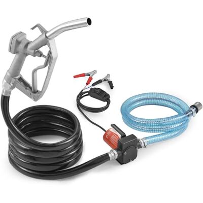 VEVOR Diesel-Transferpumpe, 12 V DC, 5 GPM, 1/10 PS, mit automatischer Abschaltdüse und verlängerten Schläuchen für Benzin-, Diesel-, Kerosin- und Methanolmischungen, tragbar und elektrisch VEVOR Diesel-Transferpumpe, 12 V DC, 5 GPM, 1/10 PS, mit automatischer Abschaltdüse und verlängerten Schläuchen für Benzin-, Diesel-, Kerosin- und Methanolmischungen, tragbar und elektrisch