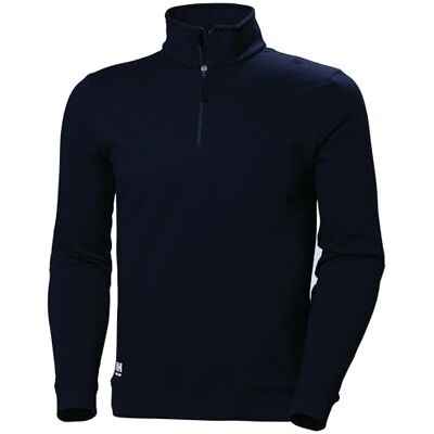 HH Workwear Helly Hansen Workwear Men's Classic Half Zip Sweatshirt, Navy, XS HH Workwear Helly Hansen Workwear Men's Classic Half Zip Sweatshirt, Navy, XS
