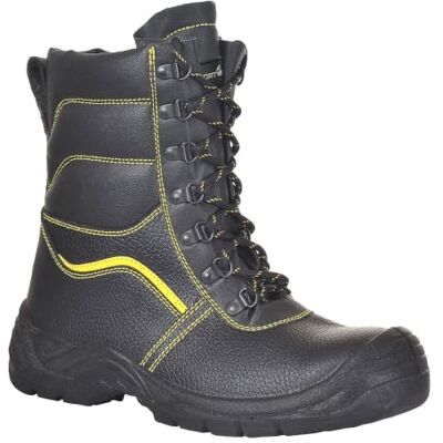 Portwest FW05 Steelite Fellgefütterter Sicherheitsstiefel Winter Kunstleder Schwarz, 44, S3 EN ISO 20345, Schützende Stahlkappe, Fleecegefüttert, Wasserabweisend, Rutschhemmend, Antistatisch, Industrie Portwest FW05 Steelite Fellgefütterter Sicherheitsstiefel Winter Kunstleder Schwarz, 44, S3 EN ISO 20345, Schützende Stahlkappe, Fleecegefüttert, Wasserabweisend, Rutschhemmend, Antistatisch, Industrie