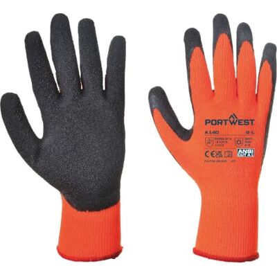 Portwest A140 Thermo Handschuh Warmes 10 Gauge Acrylfutter Atmungsaktiv Bau Orange/Schwarz, XL, EN 388, EN 511, EN ISO 21420 Fingerfertigkeit 4, Polyester, Schnittfest, Hochbelastbar, Bau Portwest A140 Thermo Handschuh Warmes 10 Gauge Acrylfutter Atmungsaktiv Bau Orange/Schwarz, XL, EN 388, EN 511, EN ISO 21420 Fingerfertigkeit 4, Polyester, Schnittfest, Hochbelastbar, Bau