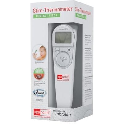 Aponorm Fieberthermometer Stirn Contact-Free 4, 1 St. Fieberthermometer Aponorm Fieberthermometer Stirn Contact-Free 4, 1 St. Fieberthermometer