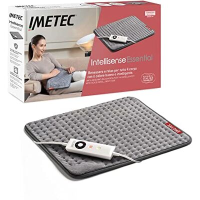 Imetec Intellisense Comfort, Mehrzweck-Heizkissen, für den ganzen Körper geeignet, schnelles Erhitzen, hypoallergener Stoff, 5 Temperaturen, Electro-Block-Sicherheitssystem, waschbar, 40 x 35 cm Imetec Intellisense Comfort, Mehrzweck-Heizkissen, für den ganzen Körper geeignet, schnelles Erhitzen, hypoallergener Stoff, 5 Temperaturen, Electro-Block-Sicherheitssystem, waschbar, 40 x 35 cm