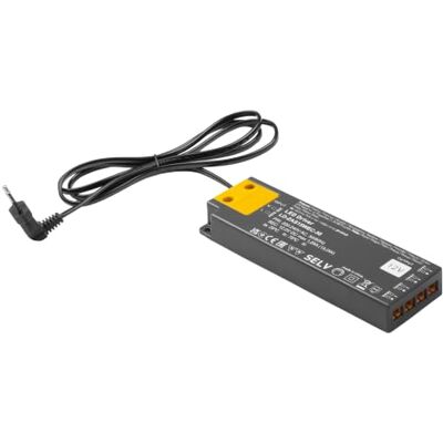 GTV LIGHTING LED-Trafo EASY CLICK SLIM 12V 15W – LED-Netzteil für Möbelbeleuchtung, Eingang 220-240V AC, IP20, Schutzklasse II, 129x42x16 mm, Mini-AMP-Anschluss, 1,5 m Kabel GTV LIGHTING LED-Trafo EASY CLICK SLIM 12V 15W – LED-Netzteil für Möbelbeleuchtung, Eingang 220-240V AC, IP20, Schutzklasse II, 129x42x16 mm, Mini-AMP-Anschluss, 1,5 m Kabel