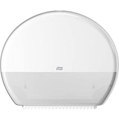 Tork 554000 Spender für Jumbo T1 mit extra hoher Kapazität in Weiß Tork 554000 Spender für Jumbo T1 mit extra hoher Kapazität in Weiß
