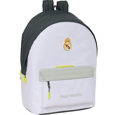 safta Real Madrid EquiIPACIÓN 25/26 Rucksack für Laptop 39,6 cm (15,6 Zoll) und USB, ideal für Jugendliche verschiedener Altersgruppen, recycelter Stoff, bequem und vielseitig, Qualität und safta Real Madrid EquiIPACIÓN 25/26 Rucksack für Laptop 39,6 cm (15,6 Zoll) und USB, ideal für Jugendliche verschiedener Altersgruppen, recycelter Stoff, bequem und vielseitig, Qualität und