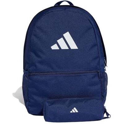 adidas Unisex Pencil Case Backpack, dark blue/white, One size adidas Unisex Pencil Case Backpack, dark blue/white, One size