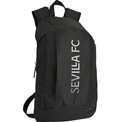 safta Unisex Kinder Sevilla FC Teen Mini-Rucksack für den täglichen Gebrauch, 220 x 100 x 390 mm, Schwarz, Estándar safta Unisex Kinder Sevilla FC Teen Mini-Rucksack für den täglichen Gebrauch, 220 x 100 x 390 mm, Schwarz, Estándar