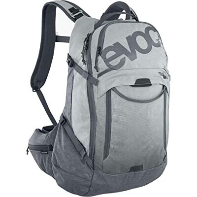 EVOC TRAIL PRO 26l Protektor Rucksack für Fahrradtouren, Backpack (LITESHIELD PLUS Rückenprotektor, leichter Fahrradrucksack, breite Hüftflossen, 3l Trinkblasenfach,Größe: L/XL) Steingrau/Carbon Grau EVOC TRAIL PRO 26l Protektor Rucksack für Fahrradtouren, Backpack (LITESHIELD PLUS Rückenprotektor, leichter Fahrradrucksack, breite Hüftflossen, 3l Trinkblasenfach,Größe: L/XL) Steingrau/Carbon Grau