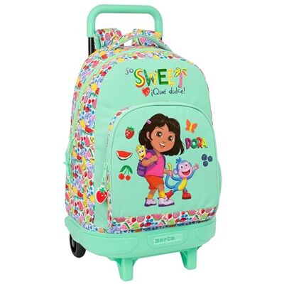 safta Dora Großer Rucksack mit Rädern, kompakt, abnehmbar, ideal für Kinder verschiedener Altersgruppen, bequem und vielseitig, Qualität und Widerstandsfähigkeit, 33 x 22 x 45 cm safta Dora Großer Rucksack mit Rädern, kompakt, abnehmbar, ideal für Kinder verschiedener Altersgruppen, bequem und vielseitig, Qualität und Widerstandsfähigkeit, 33 x 22 x 45 cm