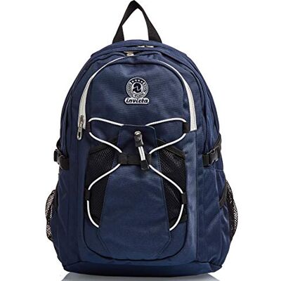 Invicta ACTIVE BENIN Rucksack aus nachhaltigem Stoff, Praktisch & Unisex, mit Laptopfach, Büro, Reise, Arbeit, Fahrrad, Backpack, Daypack, italienisches Design, blau Invicta ACTIVE BENIN Rucksack aus nachhaltigem Stoff, Praktisch & Unisex, mit Laptopfach, Büro, Reise, Arbeit, Fahrrad, Backpack, Daypack, italienisches Design, blau