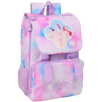 safta K-Pop Demon Hunters Kinderrucksack, ausziehbar, pflegeleicht, ideal für Kinder verschiedener Altersgruppen, bequem und vielseitig, Widerstandsfähigkeit, 28,5 x 15 x 41 cm safta K-Pop Demon Hunters Kinderrucksack, ausziehbar, pflegeleicht, ideal für Kinder verschiedener Altersgruppen, bequem und vielseitig, Widerstandsfähigkeit, 28,5 x 15 x 41 cm