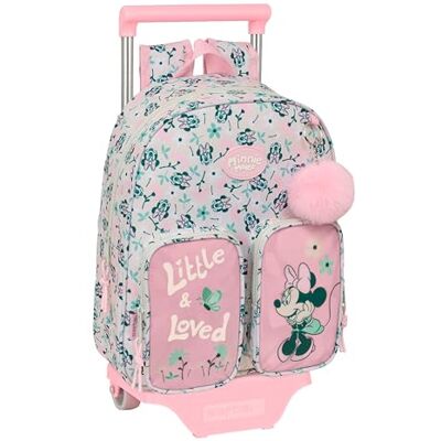 safta Minnie Mouse Minty Kinderrucksack mit Trolley 705, ideal für Kinder verschiedener Altersgruppen, bequem und vielseitig, Qualität und Widerstandsfähigkeit, 28 x 10 x 34 cm safta Minnie Mouse Minty Kinderrucksack mit Trolley 705, ideal für Kinder verschiedener Altersgruppen, bequem und vielseitig, Qualität und Widerstandsfähigkeit, 28 x 10 x 34 cm