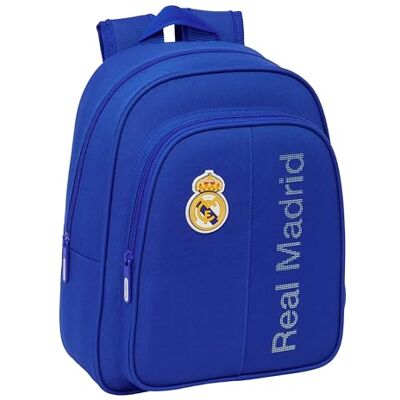 safta Real Madrid Schulrucksack für Kinder, ideal für Kinder verschiedener Altersgruppen, bequem und vielseitig, Qualität und Widerstandsfähigkeit, 27 x 10 x 33 cm safta Real Madrid Schulrucksack für Kinder, ideal für Kinder verschiedener Altersgruppen, bequem und vielseitig, Qualität und Widerstandsfähigkeit, 27 x 10 x 33 cm