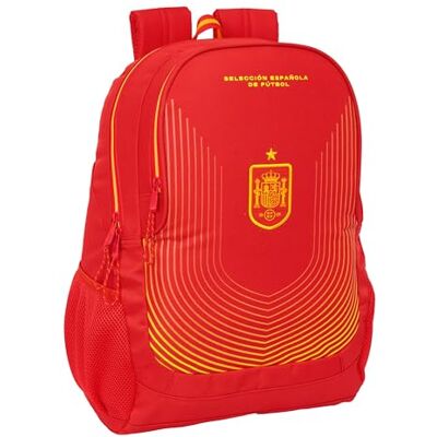 safta Spanische Fußballauswahl Schulrucksack für Kinder, ideal für Kinder verschiedener Altersgruppen, bequem und vielseitig, Qualität und Widerstandsfähigkeit, 32 x 16 x 44 cm safta Spanische Fußballauswahl Schulrucksack für Kinder, ideal für Kinder verschiedener Altersgruppen, bequem und vielseitig, Qualität und Widerstandsfähigkeit, 32 x 16 x 44 cm