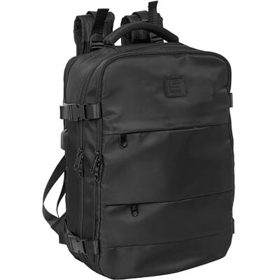safta Kabinenreiserucksack für 39,6 cm (15,6 Zoll) Laptop, ideal für Jugendliche verschiedener Altersgruppen, bequem und vielseitig, Qualität und Widerstandsfähigkeit, 29 x 19 x 44 cm, Schwarz, M safta Kabinenreiserucksack für 39,6 cm (15,6 Zoll) Laptop, ideal für Jugendliche verschiedener Altersgruppen, bequem und vielseitig, Qualität und Widerstandsfähigkeit, 29 x 19 x 44 cm, Schwarz, M