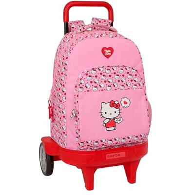 safta Hello KITTY Großer Rucksack mit Rädern, kompakt, abnehmbar, ideal für Kinder verschiedener Altersgruppen, bequem und vielseitig, Qualität und Widerstandsfähigkeit, 33 x 22 x 45 cm safta Hello KITTY Großer Rucksack mit Rädern, kompakt, abnehmbar, ideal für Kinder verschiedener Altersgruppen, bequem und vielseitig, Qualität und Widerstandsfähigkeit, 33 x 22 x 45 cm