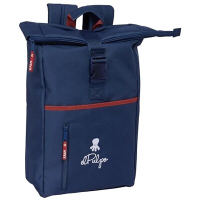 safta El Pulpo Rucksack mit Klappe für Laptops von 39,6 cm (15,6 Zoll), ideal für verschiedene Altersgruppen, bequem und vielseitig, Qualität und Widerstandsfähigkeit, 28 x 13 x 42 cm, marineblau, M, Casual safta El Pulpo Rucksack mit Klappe für Laptops von 39,6 cm (15,6 Zoll), ideal für verschiedene Altersgruppen, bequem und vielseitig, Qualität und Widerstandsfähigkeit, 28 x 13 x 42 cm, marineblau, M, Casual