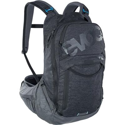 EVOC TRAIL PRO 16l Protektor Rucksack für Tagestouren & Trailriding, Fahrradrucksack (Backpack mit LITESHIELD PLUS Rückenprotektor, 3l Trinkblasenfach, Größe: S/M), Schwarz/Carbon Grau EVOC TRAIL PRO 16l Protektor Rucksack für Tagestouren & Trailriding, Fahrradrucksack (Backpack mit LITESHIELD PLUS Rückenprotektor, 3l Trinkblasenfach, Größe: S/M), Schwarz/Carbon Grau
