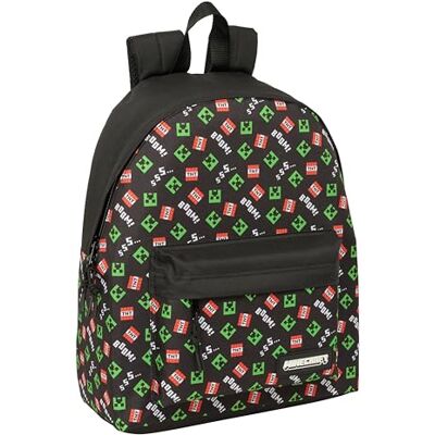 safta Minecraft Tagesrucksack für Kinder, Qualität und maximale Widerstandsfähigkeit, bequem und vielseitig, 33 x 15 x 42 cm safta Minecraft Tagesrucksack für Kinder, Qualität und maximale Widerstandsfähigkeit, bequem und vielseitig, 33 x 15 x 42 cm