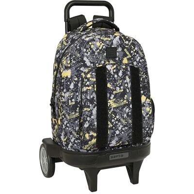 safta GRAFFITI SPLASH Großer Rucksack mit Rädern, kompakt, abnehmbar, ideal für Kinder verschiedener Altersgruppen, bequem und vielseitig, Qualität und Widerstandsfähigkeit, 33 x 22 x 45 cm safta GRAFFITI SPLASH Großer Rucksack mit Rädern, kompakt, abnehmbar, ideal für Kinder verschiedener Altersgruppen, bequem und vielseitig, Qualität und Widerstandsfähigkeit, 33 x 22 x 45 cm