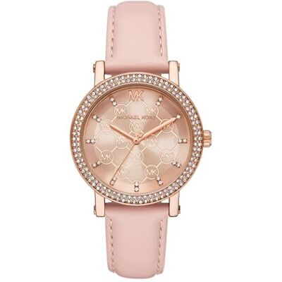 Michael Kors Corey Watch for Women, Quartz Three Hand Movement with Alloy or Leather Strap Michael Kors Corey Watch for Women, Quartz Three Hand Movement with Alloy or Leather Strap