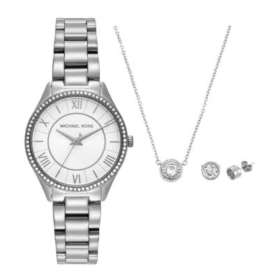 Michael Kors Lauryn Watch for Women, Quartz Three Hand Movement with Stainless Steel or Leather Strap Michael Kors Lauryn Watch for Women, Quartz Three Hand Movement with Stainless Steel or Leather Strap