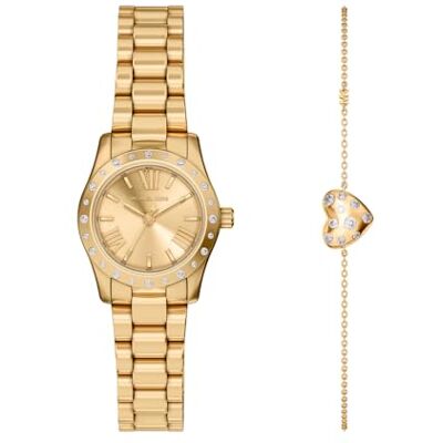 Michael Kors Lexington Watch für Damen, 26mm Quarz-Dreizeigerwerk mit Edelstahlarmband Michael Kors Lexington Watch für Damen, 26mm Quarz-Dreizeigerwerk mit Edelstahlarmband