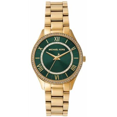 Michael Kors Lauryn Watch für Damen, Quarz-Dreizeigerwerk mit Edelstahl- oder Lederarmband Michael Kors Lauryn Watch für Damen, Quarz-Dreizeigerwerk mit Edelstahl- oder Lederarmband