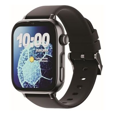 SaveFamily SMARTWATCH Anrufe, Video, WhatsApp, Spotify, App Store, schwarzes Zifferblatt und schwarzes Silikonarmband SaveFamily SMARTWATCH Anrufe, Video, WhatsApp, Spotify, App Store, schwarzes Zifferblatt und schwarzes Silikonarmband