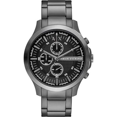 Giorgio Armani Watch for Men, Quarz-Chronographenwerk und 46mm Gehäusegröße mit Edelstahlarmband Giorgio Armani Watch for Men, Quarz-Chronographenwerk und 46mm Gehäusegröße mit Edelstahlarmband