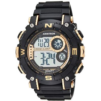 Armitron Sport Men's Digital Chronograph Resin Strap Watch, 40/8284 Armitron Sport Men's Digital Chronograph Resin Strap Watch, 40/8284