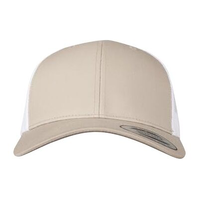 Flexfit Unisex Retro Trucker 2-Tone Baseballkappe, Khaki/White, One Size Flexfit Unisex Retro Trucker 2-Tone Baseballkappe, Khaki/White, One Size