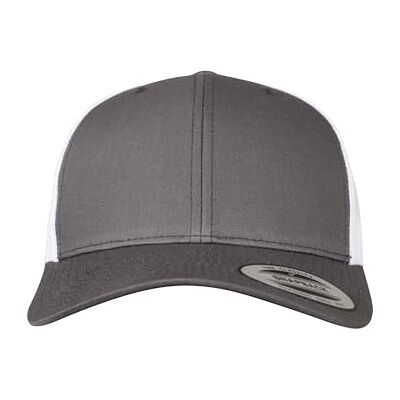 Flexfit Unisex Retro Trucker 2-Tone Baseballkappe, Blickdicht, Darkgrey/wht, one Size Flexfit Unisex Retro Trucker 2-Tone Baseballkappe, Blickdicht, Darkgrey/wht, one Size