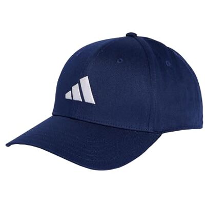 adidas Unisex Baseball Cotton New Logo Hat, Dark Blue/White, L-XL adidas Unisex Baseball Cotton New Logo Hat, Dark Blue/White, L-XL