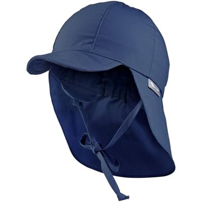 Sterntaler Schirmmütze Nacken Unisex Baby- und Kinder Mütze mit Nackenschutz und einsteckbaren Ohrenklappen UV-Schutz 50+ Sommermütze zum Binden Popeline (Bio) Kopfbedeckung blau, Größe 53 Sterntaler Schirmmütze Nacken Unisex Baby- und Kinder Mütze mit Nackenschutz und einsteckbaren Ohrenklappen UV-Schutz 50+ Sommermütze zum Binden Popeline (Bio) Kopfbedeckung blau, Größe 53