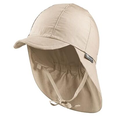 Sterntaler Schirmmütze Nacken Basic Unisex Baby- und Kinder Mütze mit Nackenschutz UV-Schutz 50+ Hut aus Popeline (Bio) leichte Sommer Kopfbedeckung mit Gummiband beige, Größe 53 Sterntaler Schirmmütze Nacken Basic Unisex Baby- und Kinder Mütze mit Nackenschutz UV-Schutz 50+ Hut aus Popeline (Bio) leichte Sommer Kopfbedeckung mit Gummiband beige, Größe 53