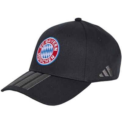 adidas Unisex Fc Bayern Munich Hat, Black/Grey six, M-L adidas Unisex Fc Bayern Munich Hat, Black/Grey six, M-L