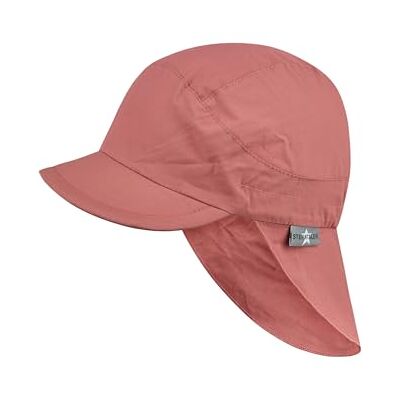 Sterntaler Schirmmütze Nacken Basic Unisex Baby- und Kinder Mütze mit Nackenschutz UV-Schutz 50+ Hut aus Popeline (Bio) leichte Sommer Kopfbedeckung mit Gummiband Rosenholz, Größe 47 Sterntaler Schirmmütze Nacken Basic Unisex Baby- und Kinder Mütze mit Nackenschutz UV-Schutz 50+ Hut aus Popeline (Bio) leichte Sommer Kopfbedeckung mit Gummiband Rosenholz, Größe 47