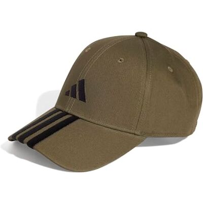 adidas Unisex Bball 3S Cap New Logo, Olive strata/Black, S adidas Unisex Bball 3S Cap New Logo, Olive strata/Black, S