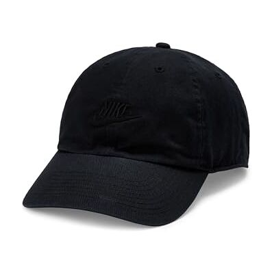 NIKE Unisex Club Cb FUT WSH L Baseballkappe, Black/Black, S/M NIKE Unisex Club Cb FUT WSH L Baseballkappe, Black/Black, S/M