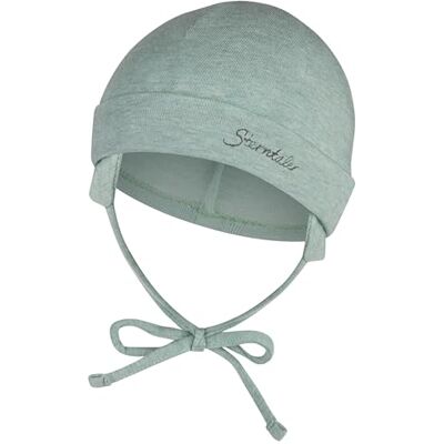 Sterntaler OCS Beanie Melange – Unisex Baby Mütze aus Melange-Singlejersey (Bio) – weiche Kopfbedeckung mit zwei Tragevarianten – lässige Übergangsmütze für Babys & Kinder – steingrün, Gr. 57 Sterntaler OCS Beanie Melange – Unisex Baby Mütze aus Melange-Singlejersey (Bio) – weiche Kopfbedeckung mit zwei Tragevarianten – lässige Übergangsmütze für Babys & Kinder – steingrün, Gr. 57