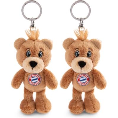NICI Schlüsselanhänger FC Bayern Bear Berni 10cm, Braun NICI Schlüsselanhänger FC Bayern Bear Berni 10cm, Braun