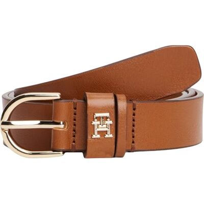 Tommy Hilfiger Damen Gürtel Essential Effortless 2,5 cm Ledergürtel, Braun (Cognac), 90 cm Tommy Hilfiger Damen Gürtel Essential Effortless 2,5 cm Ledergürtel, Braun (Cognac), 90 cm