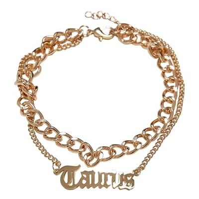 Urban Classics Unisex Fußkettchen Zodiac Golden Anklet, Farbe taurus, Größe L/XL Urban Classics Unisex Fußkettchen Zodiac Golden Anklet, Farbe taurus, Größe L/XL