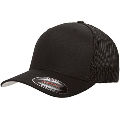 Flexfit Brandit Unisex Mütze Mesh Trucker Kappe, Black, one Size Flexfit Brandit Unisex Mütze Mesh Trucker Kappe, Black, one Size
