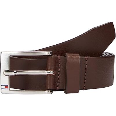 Tommy Hilfiger Herren Gürtel New Aly Belt Ledergürtel, Braun (Testa Di Moro), 80 cm Tommy Hilfiger Herren Gürtel New Aly Belt Ledergürtel, Braun (Testa Di Moro), 80 cm