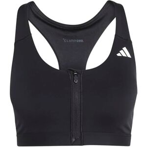 adidas Damen Optime Essentials Workout Zip-Front Medium Support Bra, Black, L adidas Damen Optime Essentials Workout Zip-Front Medium Support Bra, Black, L