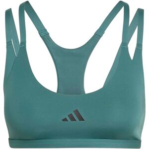 adidas Women's Optime Workout Strappy Light Support Bra, preloved Teal, M adidas Women's Optime Workout Strappy Light Support Bra, preloved Teal, M